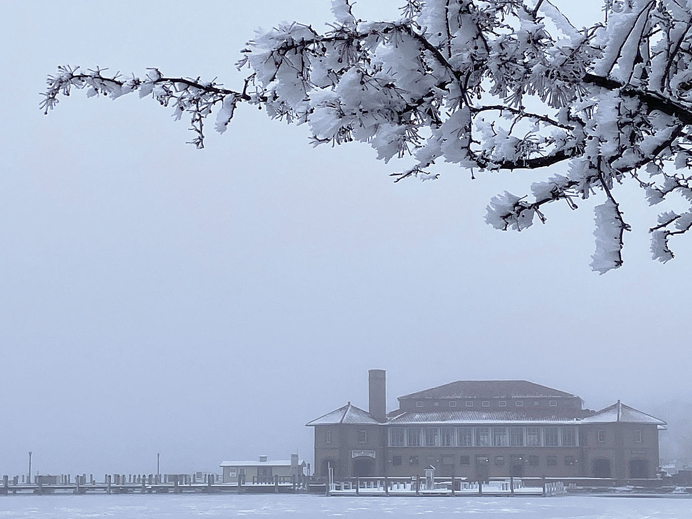 Riviera in the fog